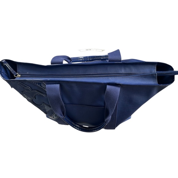 Tory Burch Navy Cobalt Blue Tote Purse - Picture 6 of 11